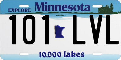 MN license plate 101LVL