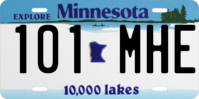MN license plate 101MHE