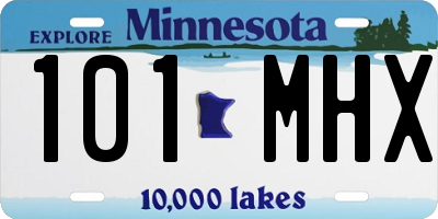 MN license plate 101MHX