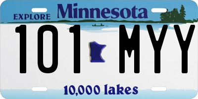 MN license plate 101MYY