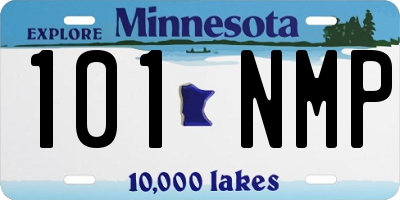 MN license plate 101NMP