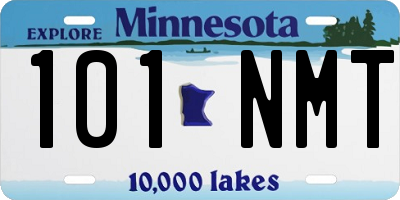 MN license plate 101NMT