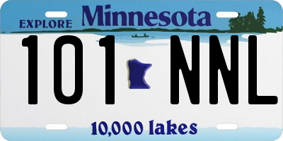 MN license plate 101NNL