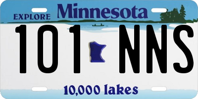 MN license plate 101NNS