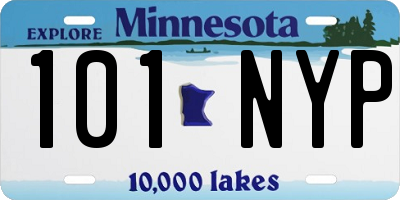 MN license plate 101NYP