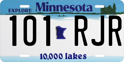 MN license plate 101RJR