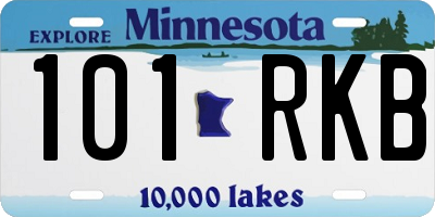 MN license plate 101RKB