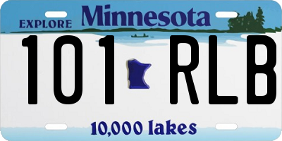 MN license plate 101RLB