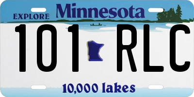 MN license plate 101RLC