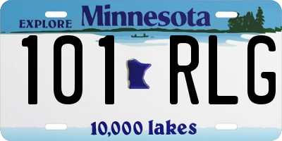 MN license plate 101RLG