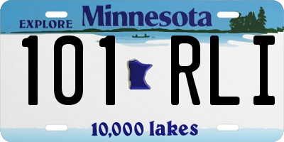 MN license plate 101RLI