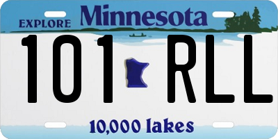 MN license plate 101RLL