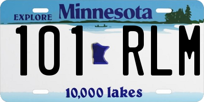 MN license plate 101RLM
