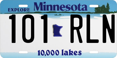 MN license plate 101RLN