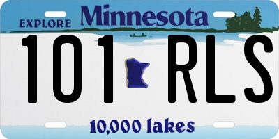 MN license plate 101RLS