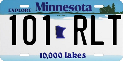 MN license plate 101RLT