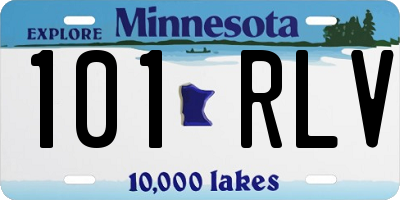MN license plate 101RLV