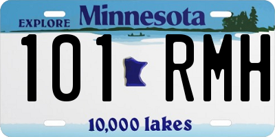 MN license plate 101RMH