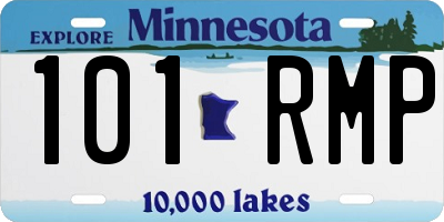 MN license plate 101RMP