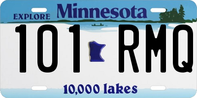 MN license plate 101RMQ
