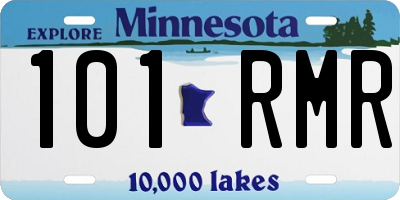 MN license plate 101RMR