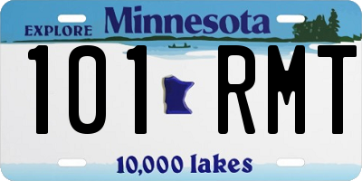 MN license plate 101RMT