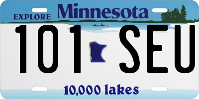 MN license plate 101SEU
