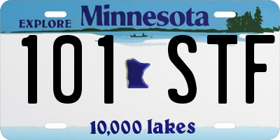 MN license plate 101STF