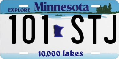 MN license plate 101STJ