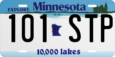 MN license plate 101STP