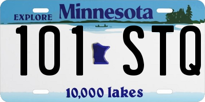 MN license plate 101STQ