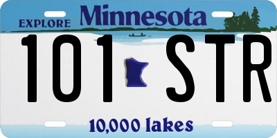 MN license plate 101STR