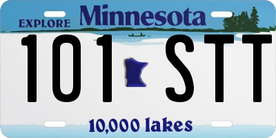 MN license plate 101STT