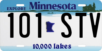 MN license plate 101STV