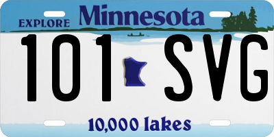 MN license plate 101SVG