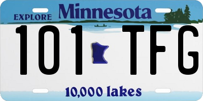 MN license plate 101TFG
