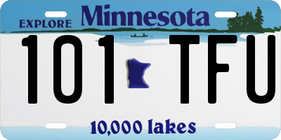 MN license plate 101TFU