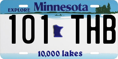 MN license plate 101THB