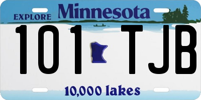 MN license plate 101TJB