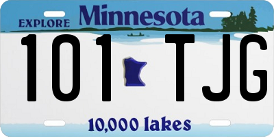 MN license plate 101TJG