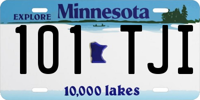 MN license plate 101TJI