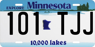 MN license plate 101TJJ