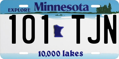 MN license plate 101TJN