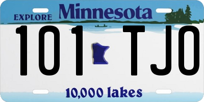 MN license plate 101TJO
