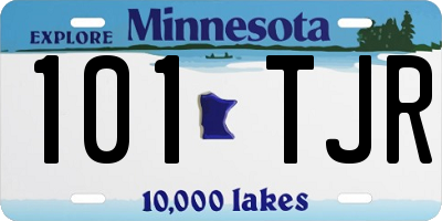 MN license plate 101TJR