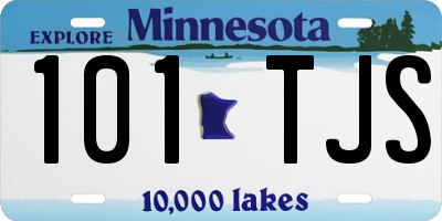 MN license plate 101TJS