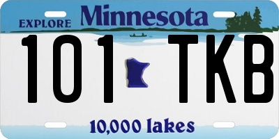 MN license plate 101TKB