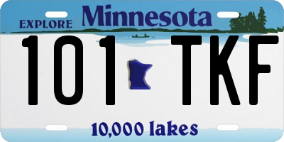 MN license plate 101TKF