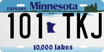 MN license plate 101TKJ