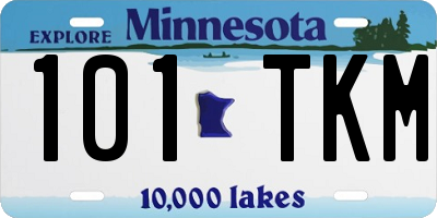 MN license plate 101TKM